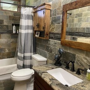 Forest Room Bathroom combination tub/shower